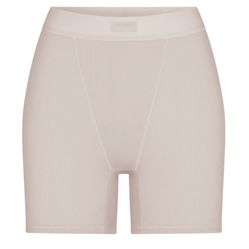 Skims cotton rib boxer in stone